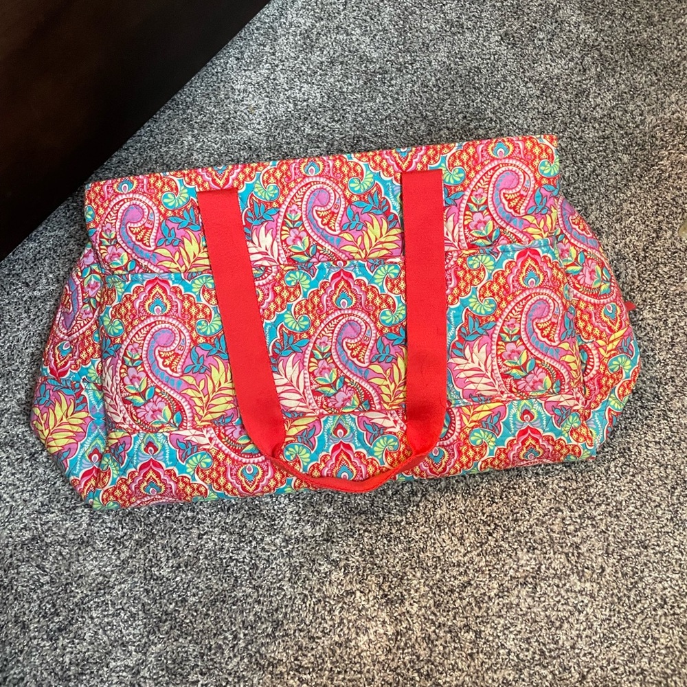 Vera Bradley Orange Paisley Duffel Bag